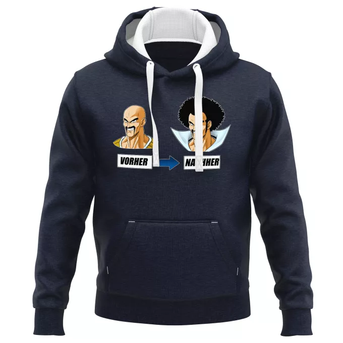 PREMIUM Kapuzenpullover Parodie auf Dragon Ball Z - DBZ Nappa und Mr Satan