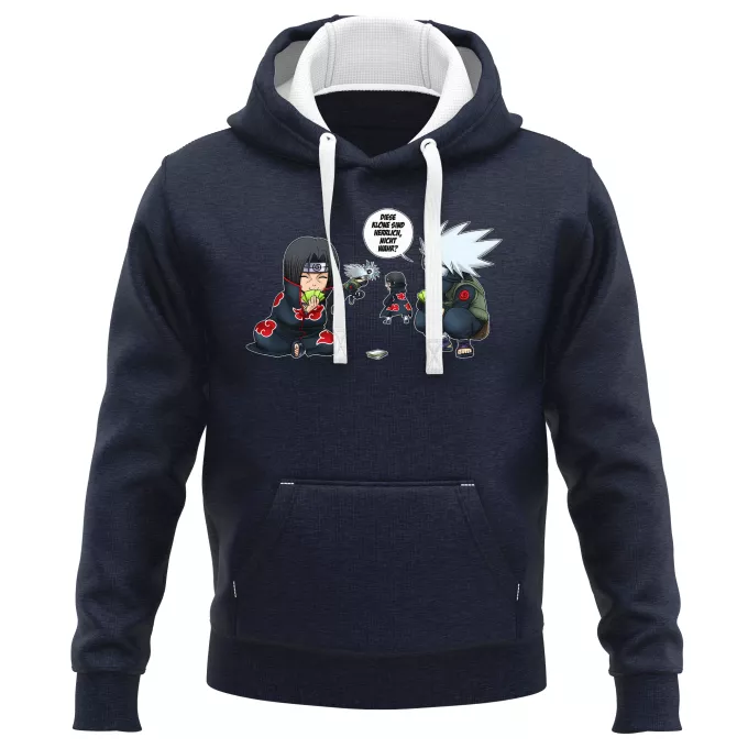 PREMIUM Kapuzenpullover Parodie auf Naruto Kakashi Hatake und Itachi Uchiwa