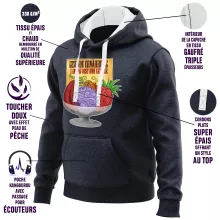 Teufelsfrucht Kapuzenpullover “Gum-Gum-Frucht” – Parodie auf One Piece