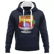 Teufelsfrucht Kapuzenpullover “Gum-Gum-Frucht” – Parodie auf One Piece