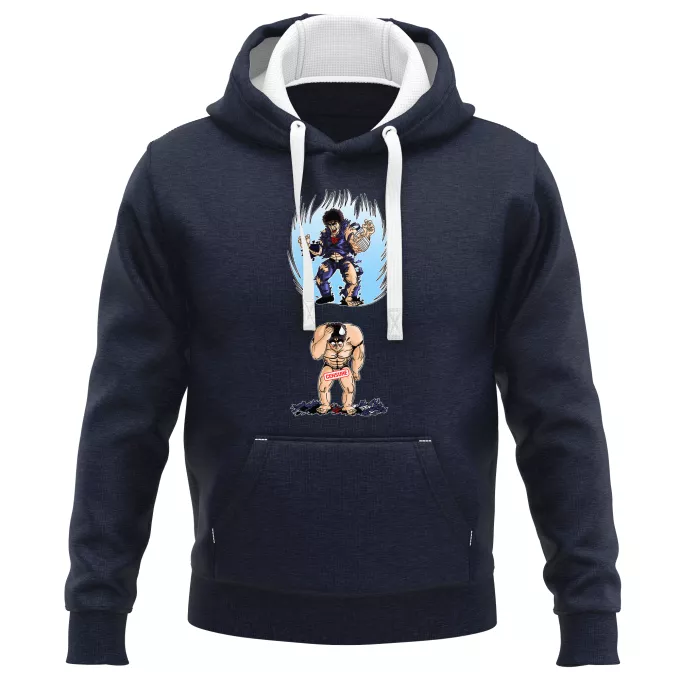 PREMIUM Kapuzenpullover Parodie auf Fist of the North Star Kenshiro