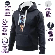 Kenshiro Kapuzenpullover – Parodie auf Fist of the North Star
