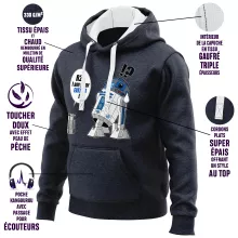 Sudadera con capucha R2-D2 “I am your father” – Parodia de Star Wars