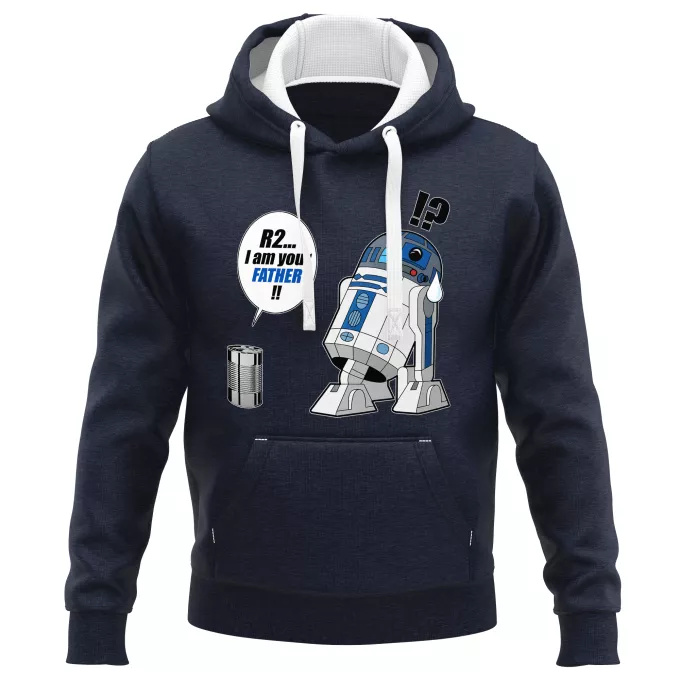 Sudaderas con capucha PREMIUM Parodia Star Wars R2-D2 - I am your father