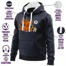Sudadera con capucha Tails “Tails y Kyubi” – Parodia de Naruto