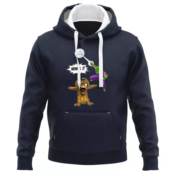 PREMIUM Hooded Sweatshirts Parody of Dragon Ball Z - DBZ Piccoloand ET the Extra-Terrestrial