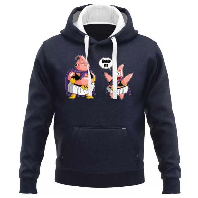 PREMIUM Hooded Sweatshirts Parody of Dragon Ball Z - DBZ Majin Buu and Patrick Star