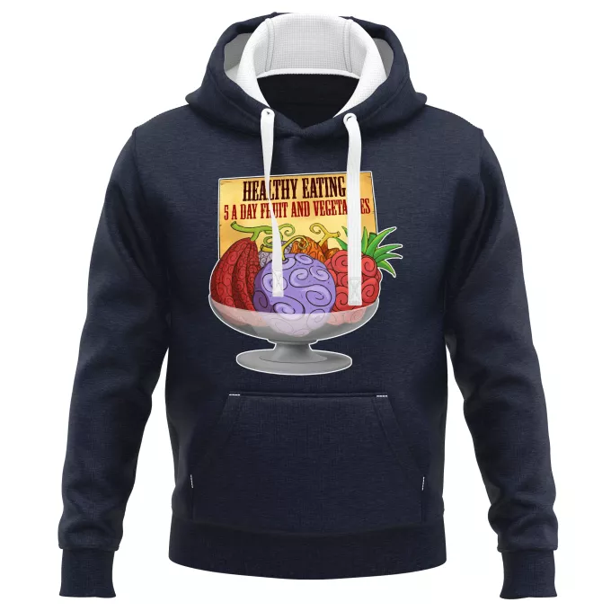 PREMIUM Hooded Sweatshirts Parody of One Piece Devil Fruits - Gum-Gum Fruit