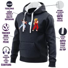 Sweat-Shirt à capuche Ryu « Kamehamehadoken !!! » – Parodie Dragon Ball Z