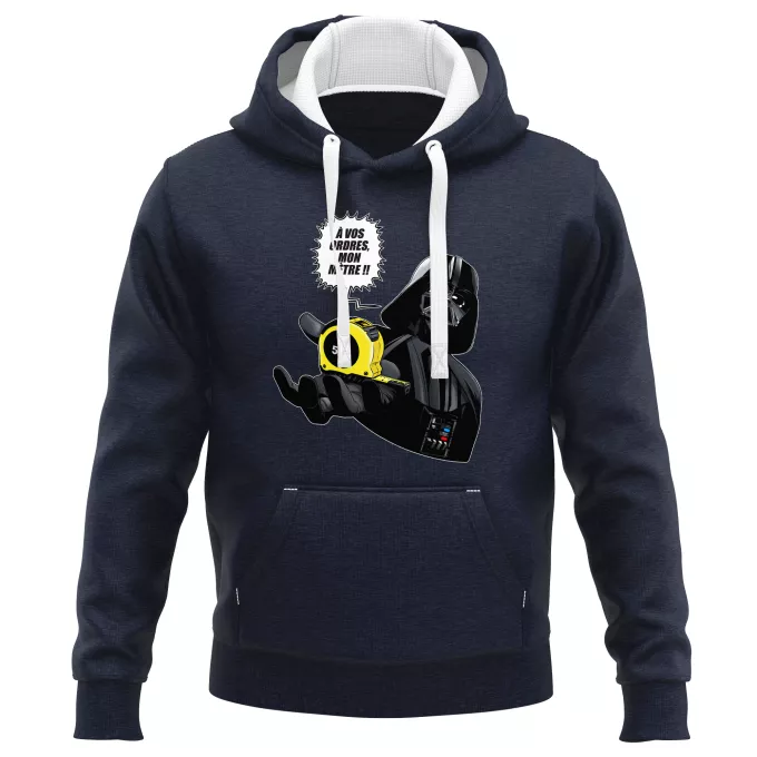 Sweat-shirts à Capuche PREMIUM Parodie Star Wars A vos ordres, mon Mètre... !! - Dark Vador