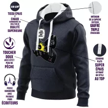 Sweat-Shirt à capuche Dark Vador « A vos ordres, mon Mètre... !! » – Parodie Star Wars