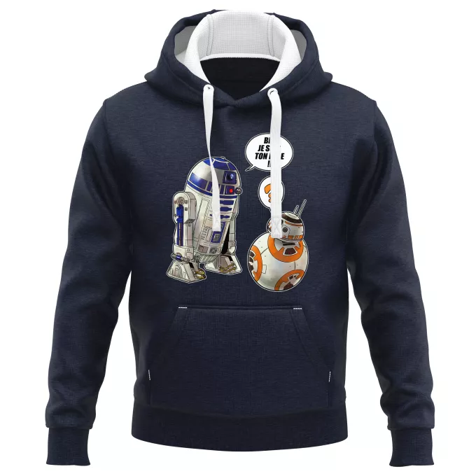 Sweat-shirts à Capuche PREMIUM Parodie Star Wars BB, je suis ton père !! - BB-8, R2-D2