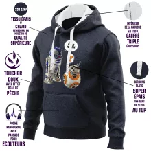 Sweat-Shirt à capuche BB-8 « BB, je suis ton père !! » – Parodie Star Wars