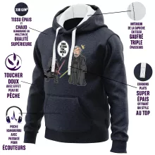 Sweat-Shirt à capuche Kylo Ren Vs Luke Skywalker « Luke, je suis ton... ;) » – Parodie Star Wars