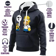 Kevin Minion Hoodie “Kevin Minion and Homer Simpson” – Minions parody
