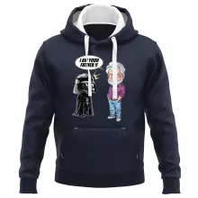 Sweat-Shirt à capuche Dark Vador « Un père pas si inconnu que ça... :) (Version Originale) » – Parodie Star Wars