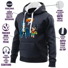 Batman Hoodie “Batman and Robin” – One Piece parody