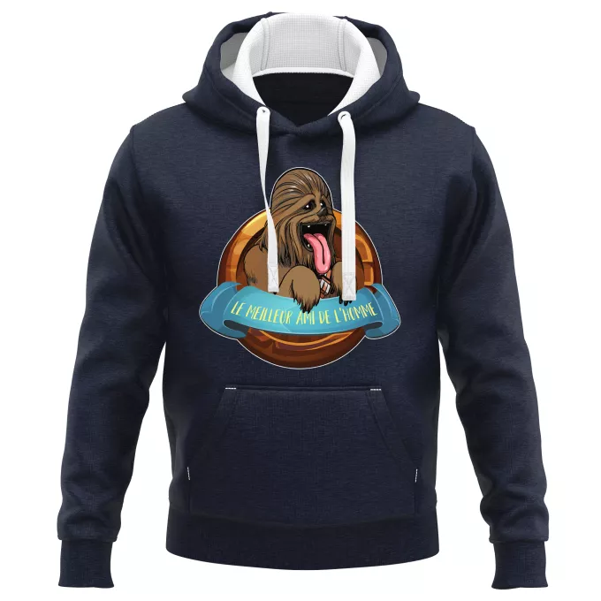 Sweat-shirts à Capuche PREMIUM Parodie Star Wars Le Meilleur Ami de l'Homme... - Chewbacca