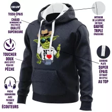 Felpa con cappuccio Yoda “New York I Love” – Parodia dei Star Wars