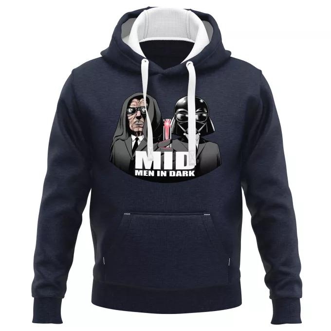 PREMIUM Hooded Sweatshirts Parody of Star Wars Darth Vader and Darth Sidious X Men In Black