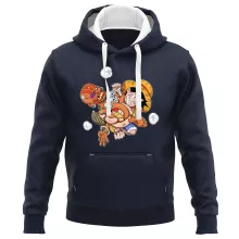 Ruffy Kapuzenpullover “Ruffy und Dhalsim” – Parodie auf One Piece