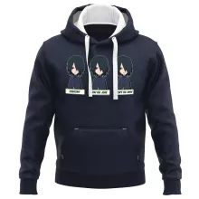 Sweat-Shirt à capuche Sasuke Uchiwa « Toujours aussi expressif... » – Parodie Naruto