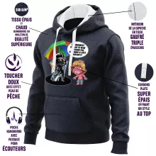 Sweat-Shirt à capuche Luke Skywalker « Le pouvoir du côté Obscur... » – Parodie Star Wars