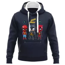 Felpa con cappuccio Batman “Batman, Deadpool e L'Uomo Ragno” – Parodia dei Deadpool