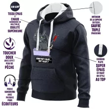 Sweat-Shirt à capuche Krokmou « Quand faut y aller... Faut y aller !! » – Parodie Dragons