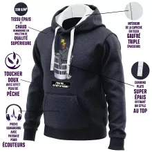 Sweat-Shirt à capuche Krokmou « J'peux pas... J'ai trop la flemme ! » – Parodie Dragons
