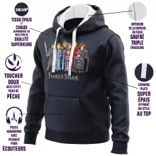 Sweat-Shirt à capuche Eddard « La Famille Stark au complet ! » – Parodie Iron Man