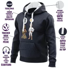 Sweat-Shirt à capuche Luke Skywalker « Luke, je suis ton chien (Epoque 1ère Trilogie) » – Parodie Star Wars