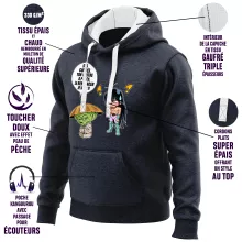 Sweat-Shirt à capuche Shiryu « Un maître en congés... » – Parodie Star Wars