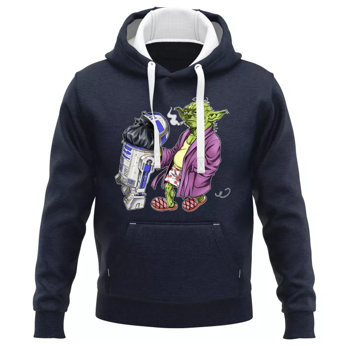 Felpe con cappuccio PREMIUM Paoridia Star Wars R2-D2 e Yoda