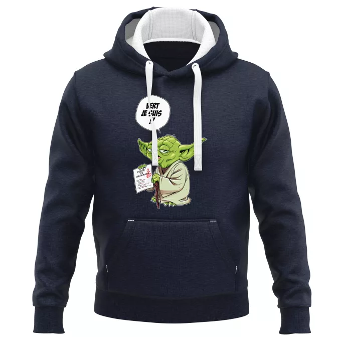Sweat-shirts à Capuche PREMIUM Parodie Star Wars Vert, je suis !! - Yoda