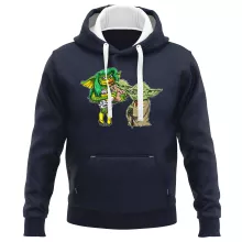 Sweat-Shirt à capuche Yoda « Une photo de famille venue d'une autre galaxie ! » – Parodie Star Wars