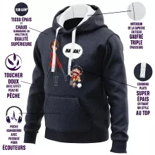 Sweat-Shirt à capuche Elasticgirl « Super Maman !! » – Parodie One Piece