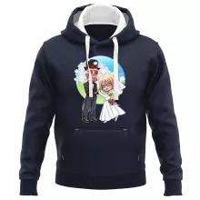 Felpa con cappuccio Annie Leonhart “Annie Leonhart il Gigante Femmina e Berthold Huber il Gigante Colossale” – Parodia dei L'attacco dei giganti