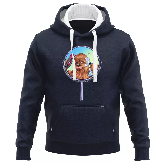 PREMIUM Hooded Sweatshirts Parody of Star Wars Chewbacca aka Chewie - Wookie