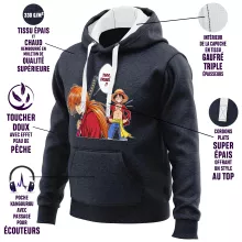 Sweat-Shirt à capuche Kenshin « L'élève dépasse le Maître... » – Parodie One Piece