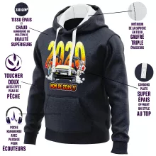 Sweat-Shirt à capuche Doc Brown « Nom de Zeus, retournons dans le passé !! » – Parodie Retour vers le Futur