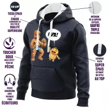 Sweat-Shirt à capuche La Chose « Un papa solide comme un roc ! » – Parodie Zelda