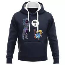 Sweat-Shirt à capuche Corbeau « Un papa mystérieux » – Parodie Final Fantasy VII