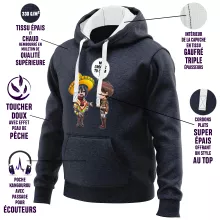 Sweat-Shirt à capuche Mikasa Ackerman « Mi casa es tu Casa ! » – Parodie L'attaque des Titans
