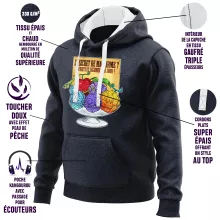 Sweat-Shirt à capuche Fruit « 5 Fruits et légumes par jour » – Parodie One Piece