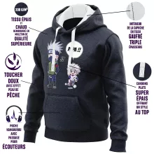 Sweat-Shirt à capuche Kakashi « Papa Ninja ! » – Parodie Naruto