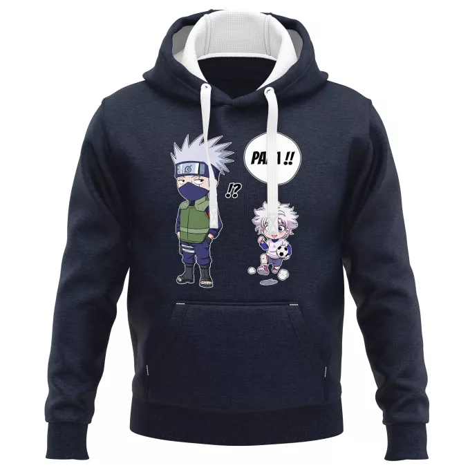 Sweat-shirts à Capuche PREMIUM Parodie Naruto Papa Ninja ! - Kakashi, Kirua
