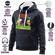 Sweat-Shirt à capuche « Une tête dure... ou pas ! » – Parodie Super Mario
