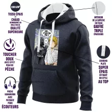 Sweat-Shirt à capuche Dark Vador « Une révélation choquante... ou pas ! » – Parodie One-Punch Man