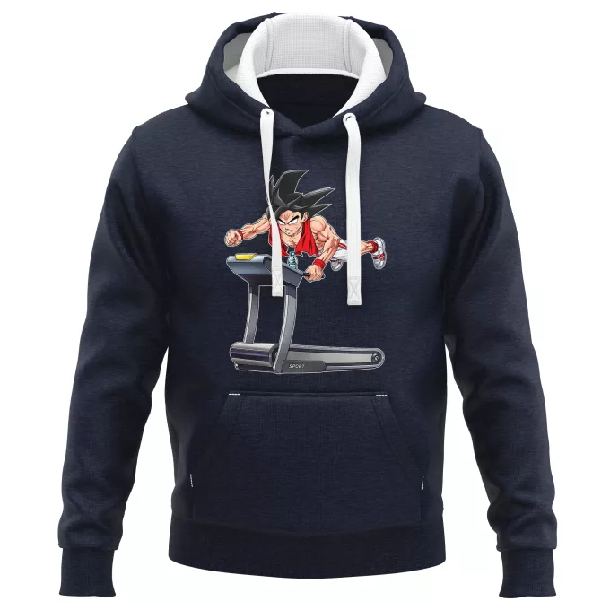 Sweat-shirts à Capuche PREMIUM Parodie Dragon Ball Z - DBZ Saiyan Training ! - Sangoku